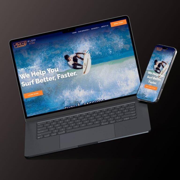 Surfnlanka website